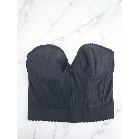 Carnival Other - Carnival Satin Longline Bustier Corset Pinup Vintage USA Goth Underwire Bra 36B